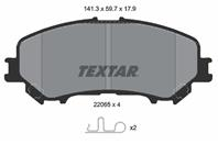 Колодки тормозные дисковые передние 2206501 от производителя TEXTAR