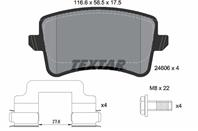 Колодки тормозные дисковые задние 2460681 от фирмы TEXTAR