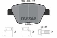 Тормозные дисковые колодки задние антискрип 2456301 от фирмы TEXTAR