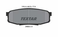 Тормозные дисковые колодки задние антискрип 2465301 от компании TEXTAR