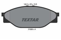 Колодки тормозные дисковые передние 2168901 от производителя TEXTAR