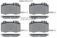 Колодки тормозные дисковые передние 2374581 от производителя TEXTAR