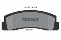 Колодки тормозные дисковые передние 2066001 от фирмы TEXTAR