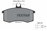 Колодки тормозные дисковые передние 2117002 от компании TEXTAR