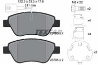Колодки тормозные дисковые передние 2370601 от производителя TEXTAR