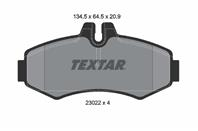 Колодки тормозные дисковые передние 2302201 от производителя TEXTAR