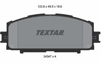 Колодки тормозные дисковые передние 2434701 от фирмы TEXTAR