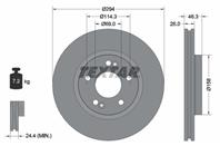 92136403_диск тормозной передний! hyundai santa f