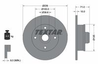 92041803_диск тормозной задний! VW Golf/Passat/Polo/Vento 1.8-1.9TDi 83&gt