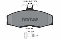 Колодки тормозные дисковые передние 2086105 от компании TEXTAR