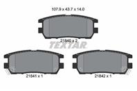 Колодки тормозные дисковые задние 2184002 от фирмы TEXTAR