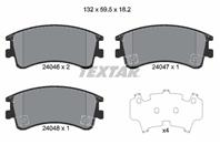 Колодки тормозные дисковые передние 2404601 от компании TEXTAR