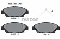 Колодки тормозные дисковые передние антискрип 2497901 от производителя TEXTAR