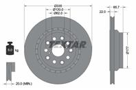 92224403_диск тормозной задний! lexus ls 460/460l/600h iv 06&gt