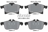 Колодки тормозные дисковые передние 2383201 от производителя TEXTAR