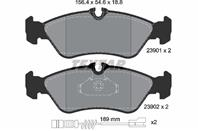 Колодки тормозные дисковые задние 2390101 от производителя TEXTAR