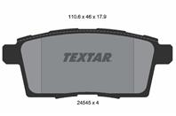 Тормозные дисковые колодки задние антискрип 2454501 от производителя TEXTAR