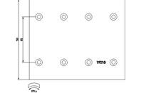 Накладки тормозные 1-рем 19010 (420x150) (93685 / L10 6.35x15.9 64)