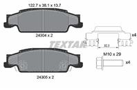 Колодки тормозные дисковые задние 2430402 от производителя TEXTAR