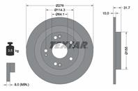 Диск тормозной задний Honda Civic FK 12&gt