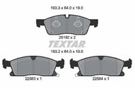 Textar bremsbelagsatz, scheibenbremse