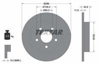 92133703_диск тормозной задний! Ford Focus 1.4-2.0/TDCi 04&gt