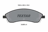 2426801 колодки тормозные дисковые textar