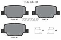 Колодки тормозные дисковые задние 2492601 от компании TEXTAR