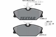 Колодки тормозные дисковые передние 2138802 от фирмы TEXTAR