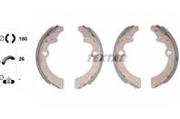 Барабанные тормозные колодки задние 91058500 от фирмы TEXTAR Барабанные тормозные колодки задние 91058500 от фирмы TEXTAR