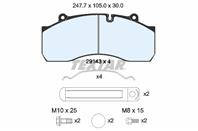 Колодки тормозные дисковые 2914302 от производителя TEXTAR Колодки тормозные дисковые 2914302 от производителя TEXTAR