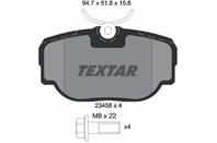 Колодки тормозные дисковые задние 2345801 от производителя TEXTAR