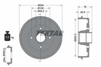 Барабан торм.зад.Renault Clio II 1 2-1 9 98-  Megane 1.4-1.9 96- Renault