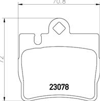 Колодки тормозные дисковые задние 8DB355008711 от фирмы HELLA