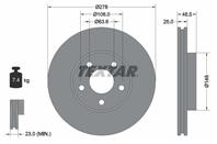 92141203_диск тормозной передний! Volvo S40/V50 1