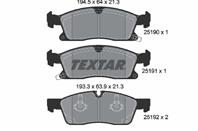 Колодки тормозные дисковые передние 2519001 от фирмы TEXTAR