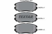 Колодки тормозные дисковые передние 2437501 от производителя TEXTAR