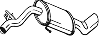 Глушитель системы выпуска  задний