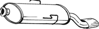 BOSAL ГЛУШИТЕЛЬ ЗАДН. CITROEN SAXO 1.6iKat SX/VSX/VTL/VTR 02/96-