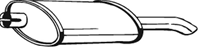 185-999_глушитель задняя часть! Opel Astra 1.4-2.0/1.7D 91-96