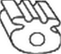 255-837 крепление глушителя. opel ascona/vectra 1.4-1.7d  saab 2.0/2.3/2.5 &lt04