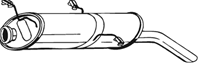 Глушитель выхлопных газов конечный