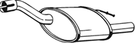Глушитель FORD FOCUS 1.6 98-04 (HATCH)