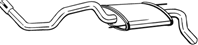 Глушитель VW POLO 1.0-1.6 94-01
