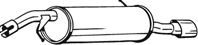 Глушитель системы выпуска  задний