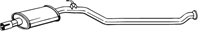 284-619 глушитель средняя часть. peugeot 206 hatchback 2.0i 16v 99.