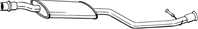 Глушитель средняя часть citroen xsara picasso 99-05 v=1.8  284-143