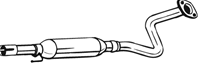 Глушитель системы выпуска  средний Глушитель системы выпуска  средний