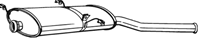 Глушитель CITROEN XSARA 1.9D/1.9TD/2.0HDi 99-04