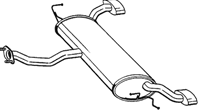 Tlumik hyundai tucson 2.0crdi 04-07